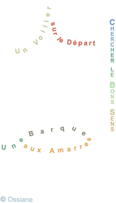 Une Barque aux Amarres, Un Voilier sur le Départ, Chercher le Bons Sens.