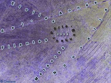 Etoiles Filantes, Météores Porte-Bonheur de l'Année Nouvelle.